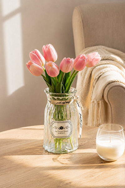 Porsima Dhz90220 Decorative Glass Vase Transparent 14Cm-400Ml