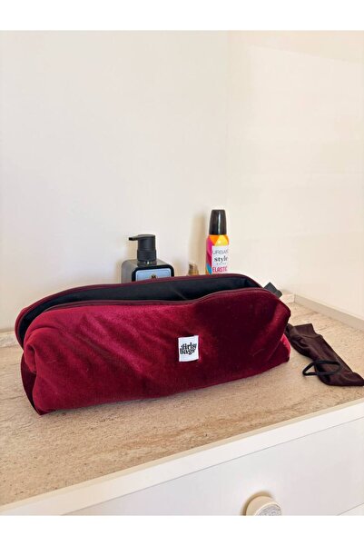 girlsybags Velvet Burgundy Hair Straightener Bag Airwrap Airstrait Compatible...