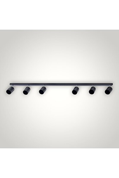 DELIGHT Spot Liniar Reglabil Negru 6 X GU10 1180mm
