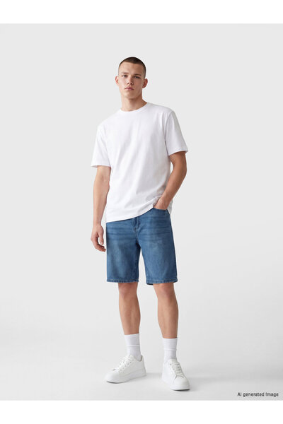 LC Waikiki Pantaloni scurți de jeans pentru bărbați, cu ajustare standard