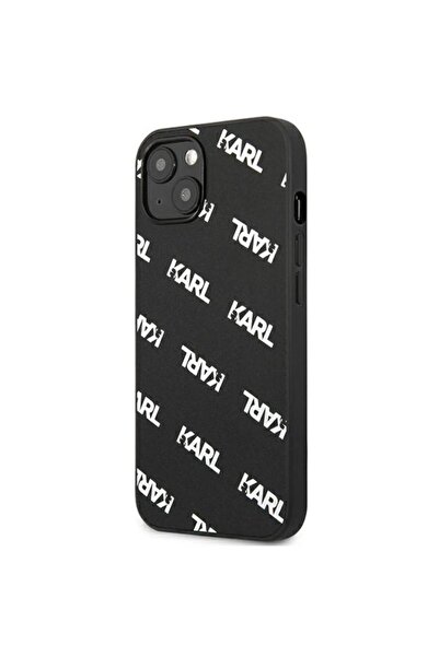 Karl Lagerfeld KLHCP13SPULMBK3 Husă rigidă neagră integrală pentru Apple iPho...