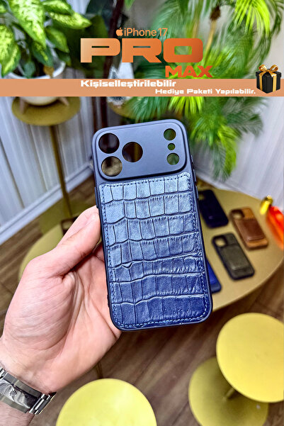 CüzCan iPhone 17 Pro MAX Uyumlu Hakiki Deri Magsafe Premium Kılıf