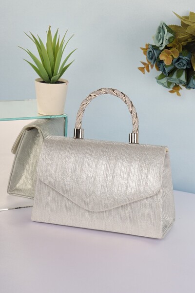 weem bag إيليسارا EB0267 |   حقيبة سندريلا الأنيقة ذات المقبض المنسوج