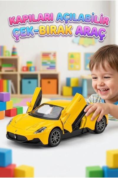 Tıfıl Toys سيارة مازيراتي MC20 القابلة للسحب - باب جانبي قابل للفتح - سيارة ل...