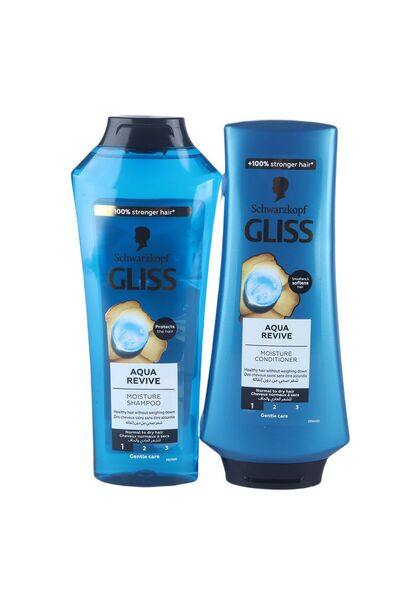 Glissa Gliss Shampoo 400ml & Conditoner 360ml Aqua Revive