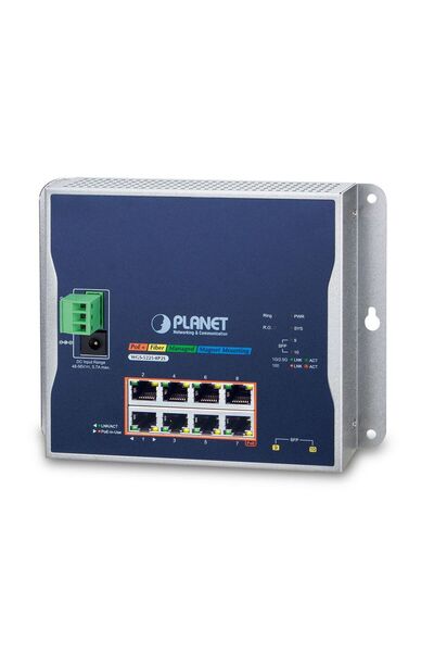 Planet IP30, IPv6/IPv4, L2+ 8 porturi 10/100/1000T 802.3at PoE + 2 porturi 10...