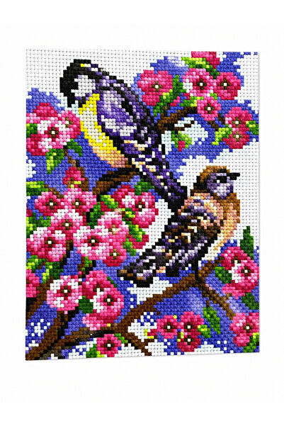 iğne izi Set de broderie cu punct în cruce cu model – Kit de broderie manuală...