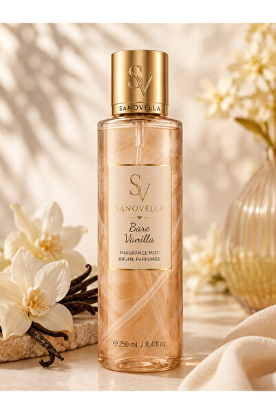 Sanovel La Velvet Vanilla Kadın Vücut Spreyi 250 ML – Vanilya Kokulu Fragranc...