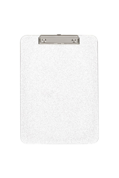 Zumzeria Clipboard A4 din plastic argintiu cu sclipici