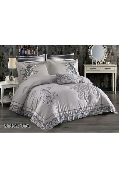 Brides Embroidered Bridal Bedspread - Summer - 8 Pieces (Nefren)