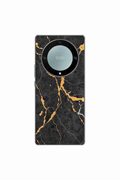 OEM Husa compatibila cu Honor Magic 5 Lite Silicon Gel Tpu Model Noir Gold Ma...