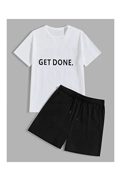 Eritqaa Get Done Written Shorts Set
