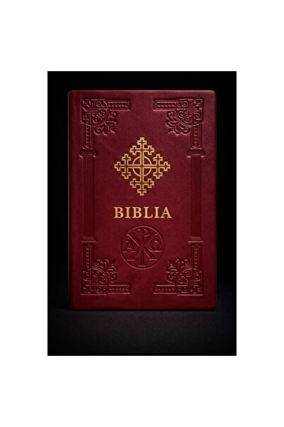 Light Store Biblie Ortodoxă - format mediu, copertă din piele, bordo