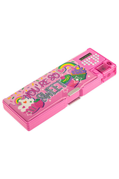 Zumzeria Magnetic Multifunctional Pencil Case with Calculator "Sweet" - 25.5x...