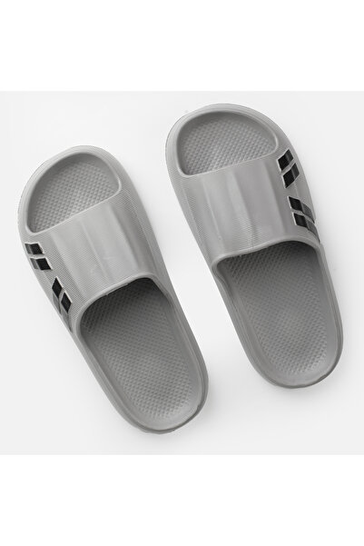 Zumzeria Men's Slides Gray with Black Line
