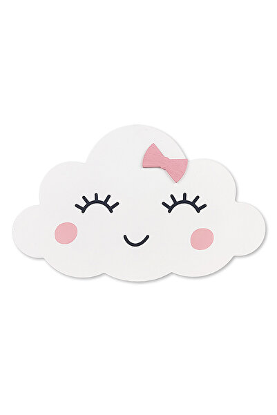 Zumzeria White Cloud with Pink Bow & LED 22x13.5cm
