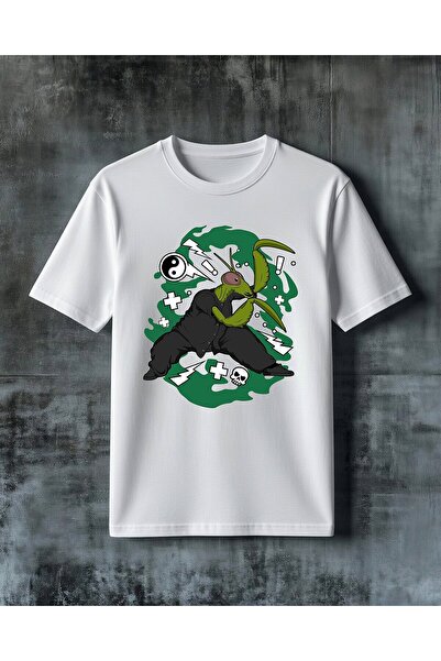 COMVİCHO Ninja Boebek Savasc Printed Oversize T-Shirt