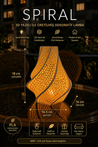 cabana Spiral Mumluk (Tealight Şamdan) 18cm