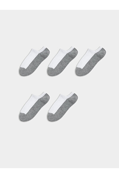 LC Waikiki Color Block Men's Sneaker Socks 5-Pack