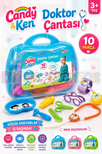 DODBY Candy Doktor Çantası - Doktor Seti - Hemşire Oyuncak - Doktorculuk Oyun...
