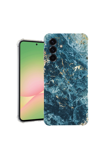 bestcase Husă Antișoc pentru Samsung Galaxy S26 Plus, Marmură - Verde și Auri...