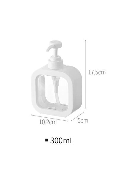 Choice1 300ml 300/500 Ml Bathroom Soap Dispenser Transparent and Visible Plas...