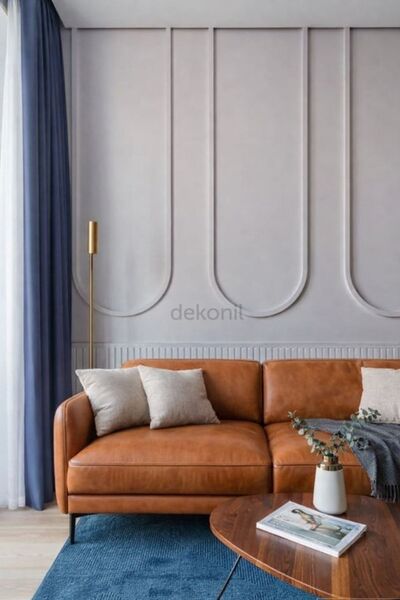 Dekonil Ayla Pinterest Mdf Oval Duvar Çıtası 96*148cm