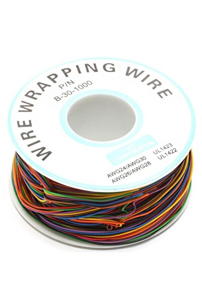 Choice كابل سلكي 250 متر 30AWG بـ 8 ألوان، سلك توصيل للوحة الدوائر المطبوعة (...