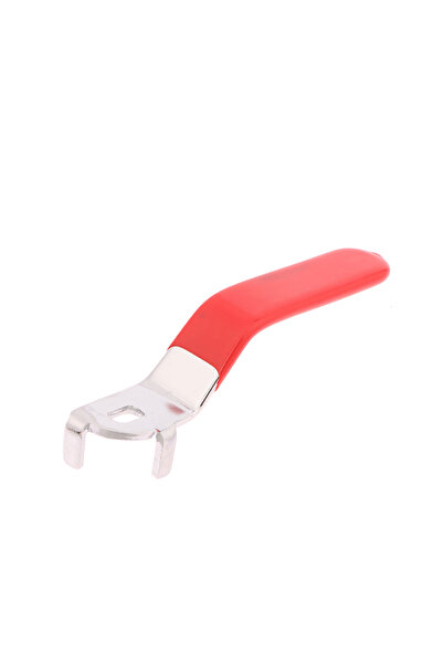 Choice red 5x8 DN20 Ball Valve Lever Handle with Blue Plastic Grip, Chrome Ir...