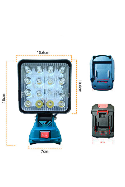 Choice 4 inch NO USB For Makita 14.4V-18V Li-ion Battery Lantern Outdoor Flas...