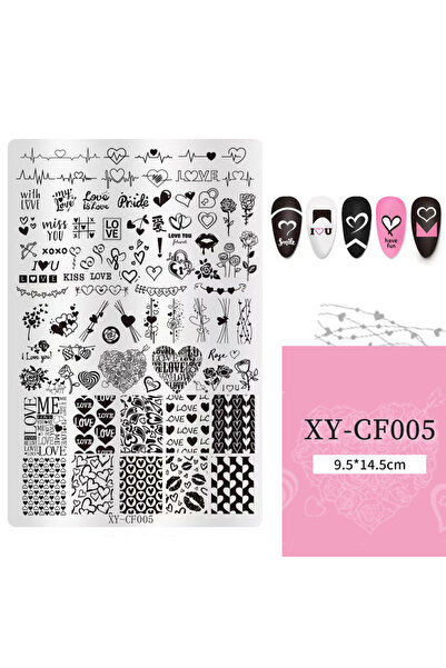 Choice35 05 YYM Mixed Pattern Nail Art Stamping Plates Flower Bow Heart Print...
