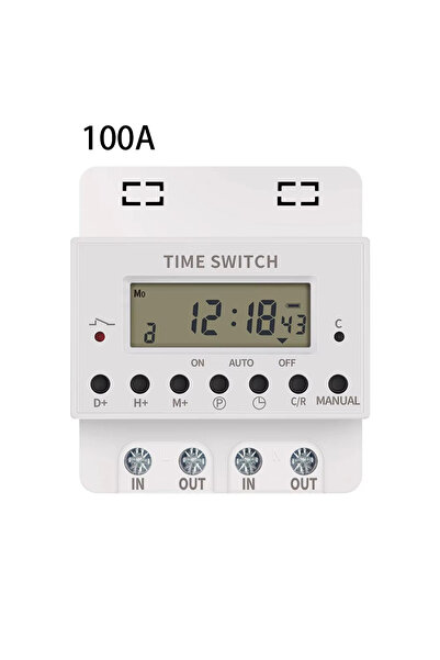 choice2 100A 220V 60A/80A/100A Digital Timer Control Switch Weekly Programmab...