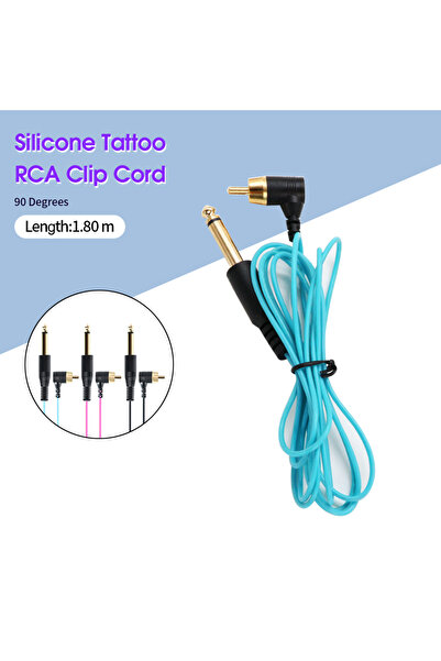 Choice1 كابل تاتو سيليكوني ناعم بزاوية قائمة من Blue Tattoo Supplies، موصل RC...