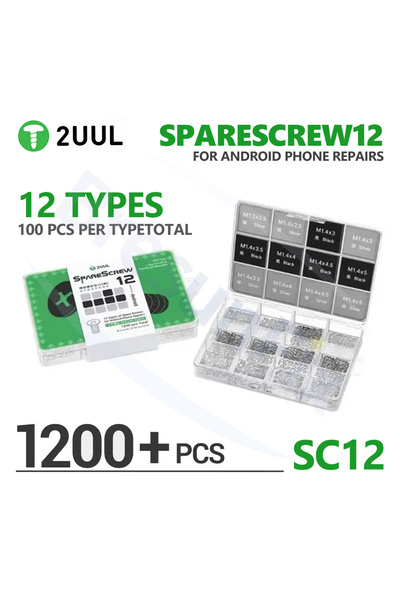 Choice SC12 2UUL SC12 12-Type Android Replacement Phillip Screw Set 1200PCS/B...