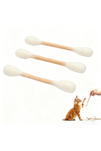 Choice3 white-3pcs Creative Large Cotton Swab Shaped Catnip Toy 6-pack Giant ...