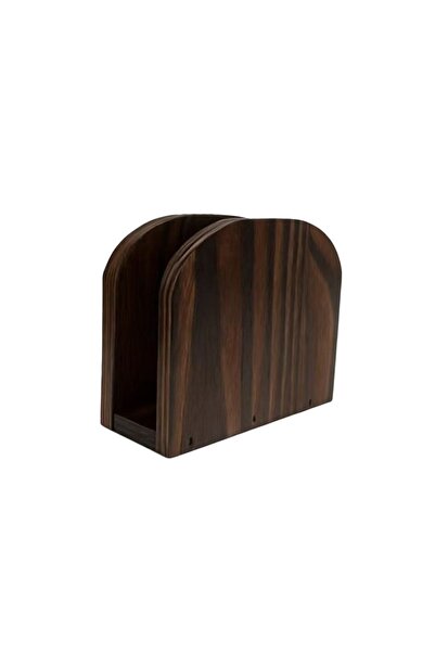 choice2 Brown Solid Wood Wooden Tissue Holders Upright Design Non-slip Bottom...