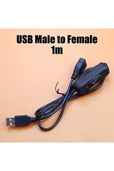 choice2 A Black 1m 5V Switch Power Supply Wire USB Male to Female / 2/3 Core ...