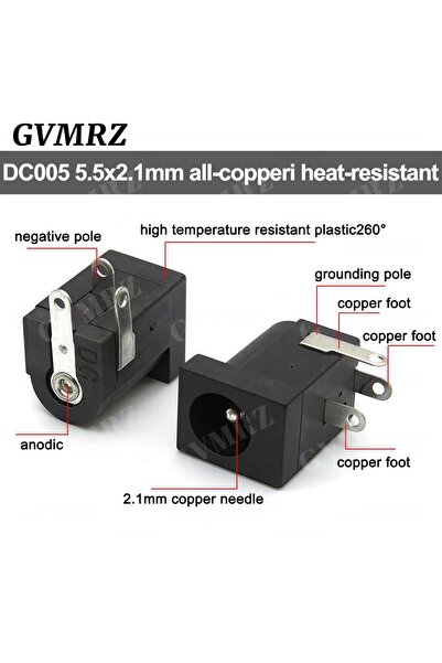 Choice5 10 PCS Type6 10PCS DC-002 3.5*1.3 MM Male DC Plug/DC Power Jack Femal...