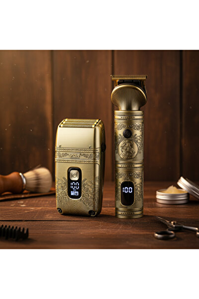Primo Plus VGR V-649 Professional Hair Clipper Premium Titanium Blades Smart ...