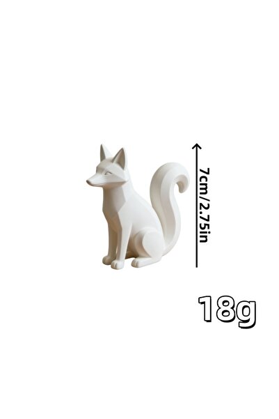 Choice 1pc Cute 3D Desktop Fox Statue - Creative Home Office Decor, Perfect S...