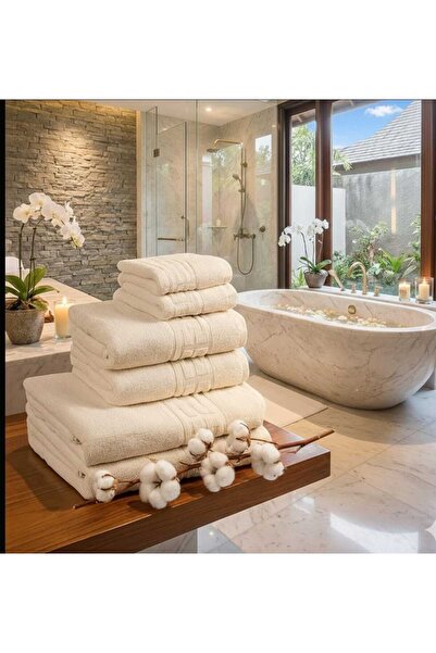 Dalys Set of 6 towels 100% Pakistani Cotton , 500gr