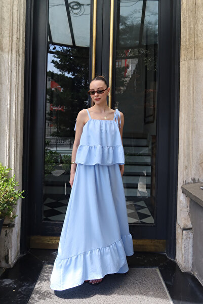 thelowely Flawered Sleeved Blouse and Skirt Set