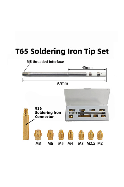 Choice مجموعة رؤوس تسخين T65، طقم صواميل إدخال تسخين TS/T65، فتحة ملولبة ثلاث...