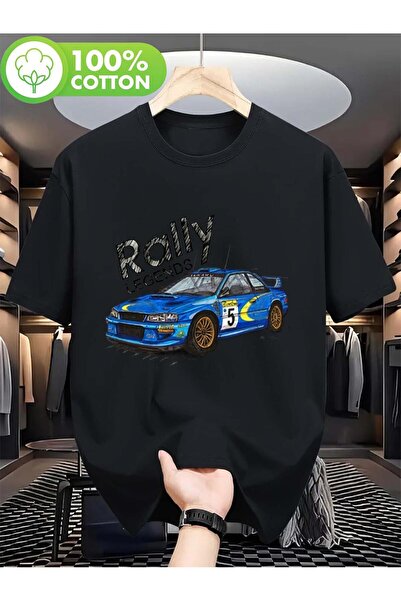 bolivia's تي شيرت رجالي Impreza WRX Rally Legends - تي شيرت بتصميم رسومات سبا...
