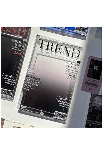 Choice 5 inch Black 1pc Magazine Style Acrylic Photo Frame for 3 inch Polaroi...