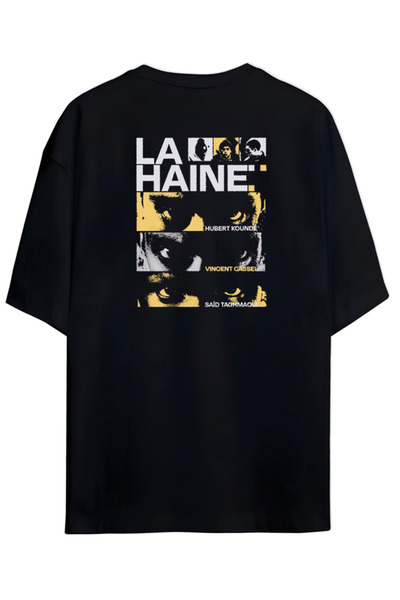 Grafftee Clothing تي شيرت La Haine مصمم خصيصًا من القطن الفاخر للجنسين