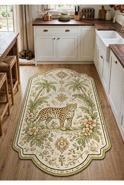 Rugs Modern Halı SDT Kaplan Tema Desenli Modern Dokuma Taban Dekoratif Halı s...