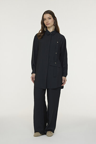 Zühre Shirt Collar Double Black Suit 1942
