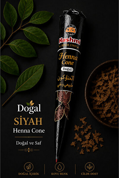 hennadibace Siyah Hint Kınası Külah Hint Kınası - Black Henna Cone Tattoo Hen...