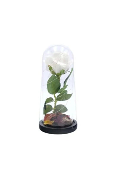 wei Artificial Flowers with Luminous Support Textile + Wood + Glass A-11554